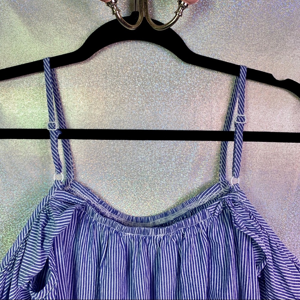 Rebellion | Striped Cold Shoulder Dress - Picture 8 of 8